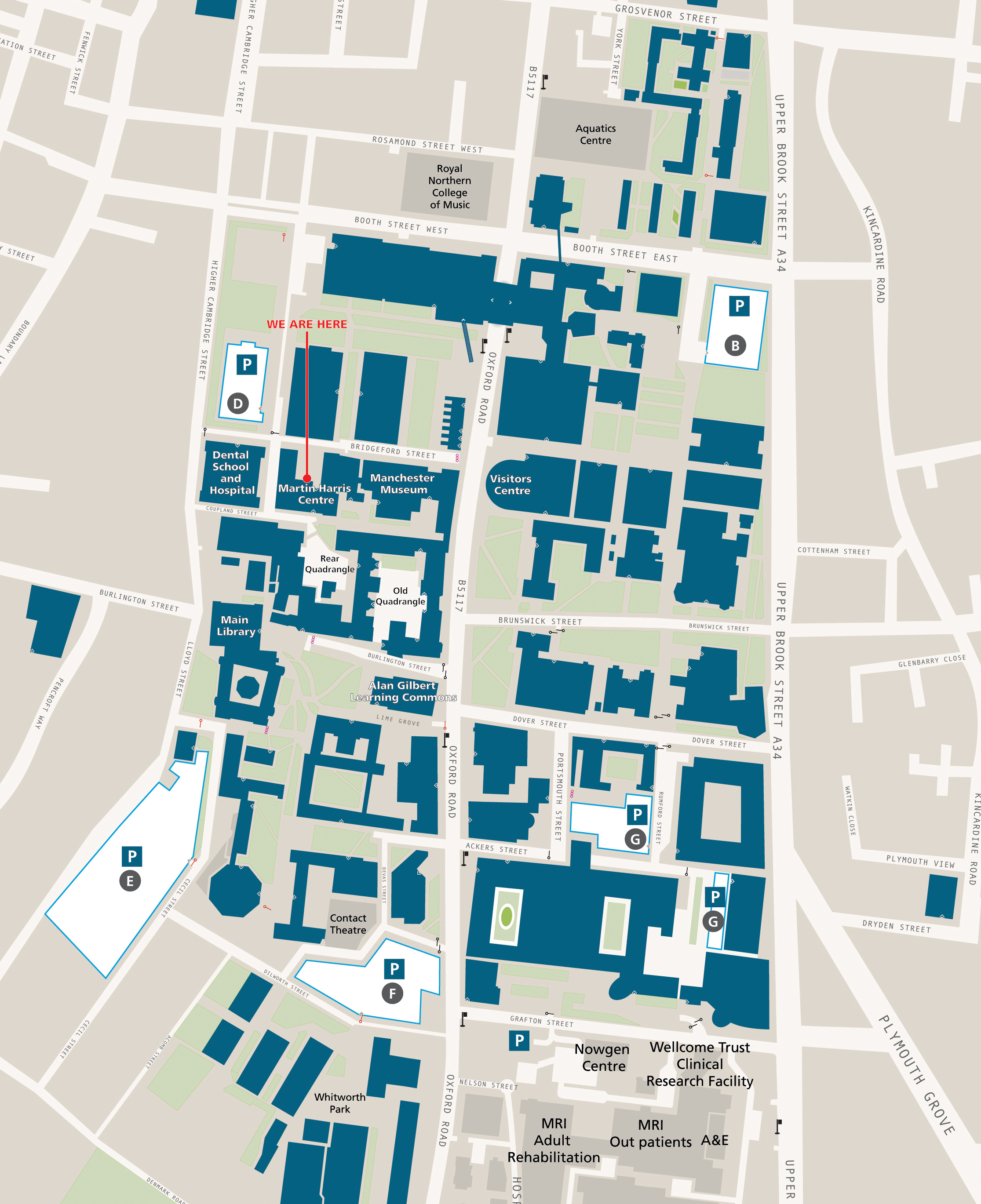 Manchester University Campus Map - Map Of Us Western States